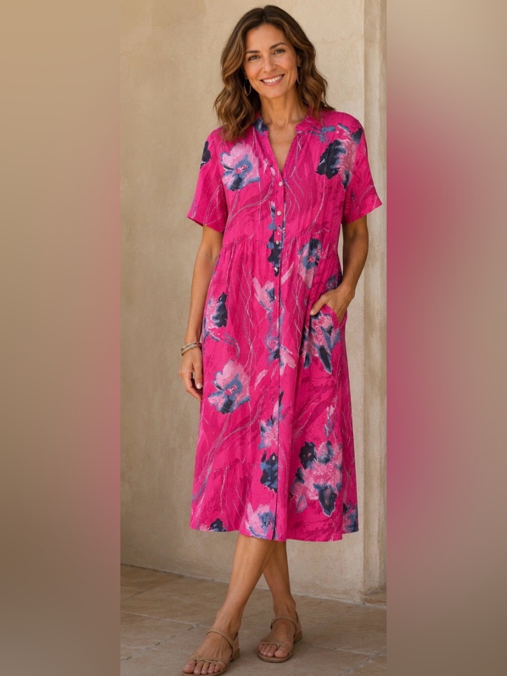 Caterina Ricci Linen Dress